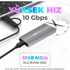 Resim Vıt 4tb Taşınabilir Disk | USB 3.1 Gen 2 | Metal Kasa V004TB 