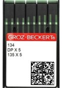 Resim Groz Beckert Düz Makine Kalın Dip Dikiş İğnesi DPX5 134 8/60 100 Adet 