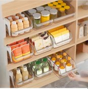 Resim Tongdashop 3 Adet Büyük Kapasiteli U Şekilli Yumurta Saklama Kutusu Kolay Çekmeceli Saydam Pet Malzeme Buzdolabı Organizer 