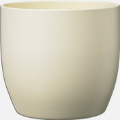 Resim Basel Fashion Ekru Saksı 12 cm 