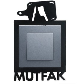 Resim Mutfak Ahşap Priz Çerçevesi Dekorasyon 