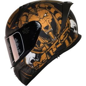 Resim MTS M-801 ANIBUS GOLD MAT FULL FACE KASK 