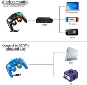 Resim Luklihe Gamecube Controller,ngc wired game controllerfor Compatible with Nintendo Wii Black 