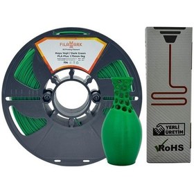 Resim Filamark Pla Plus Filament Koyu Yeşil 1.75mm 1kg-4230 