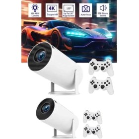 Resim Full Hd 8 GB Ayaklı Çift Kollu 4K Video Oyun Konsolu Taşınabilir 