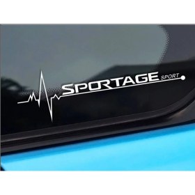 Resim TSC K Ia Sportage Nabız Kalp Atışı Sticker 2 Adet Kelebek Cam 