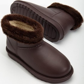 Resim Pabuçland Su Geçirmez İçi Komple Kürklü Anne Kız Ev Botu Ug 