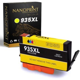 Resim nanoprint Hp 935xl Sarı Muadil Kartuş /c2p26ae/6812/6815/6230/6830/6835 