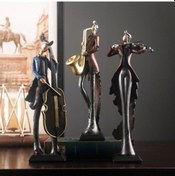 Resim Lijinxu 12 Inç Müzik Aleti Çalar Heykelcik Reçine Çello 