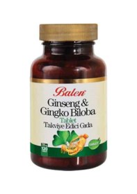 Resim Balen Ginseng & Gingko (Ginkgo) Biloba Tablet (120 Tablet 720 MG) 