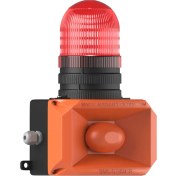 Resim Mesan LED Multifonksiyon 43 Ses Siren Ayrı Kablolu MS 206 Kırmızı 12-24VAC/DC 