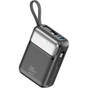 Resim WIWU Wi-P052 Galaxy Serisi Type-C Lightning Çıkışlı Taşınabilir Powerbank PD 35W 10000mAh Siyah 