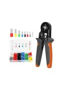 Resim Manuel Çubuk Pres Takımı, 0.25-10mm² Awg23-7 , Siyah-turuncu, 1200 Adet Terminal Kutusuyla, Yüksek Dayanıklı Çelik, Hassas Presleme 