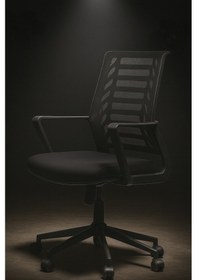 Resim Ergonomik File Sırt Destekli Çalışma Ve Ofis Koltuğu Ayarlanabilir, Bel Destekli, Döner Tekerlekli Ofizdesign0105 Siyah 