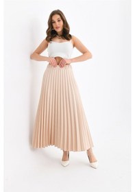 Resim Ftz Women Kadın Plise Etek Taş 30390-taş Taş 