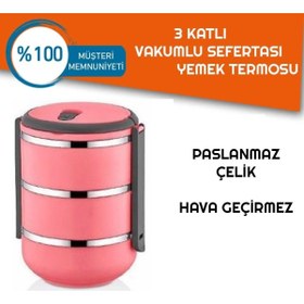 Resim HerEveOyuncak Pembe Sefer Tası Yemek Termosu 3lü + Su Bardağı Taşıma Kutusu 6 Bardak Kapasiteli - 2li Set P8S1H1 