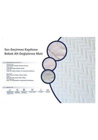 Resim Fulia Sıvı Geçirmez Kapitone Bebek Alt Açma Minderi Bebek Matı 