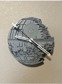 Resim Uzay Temalı Dekoratif Duvar Saati Modern Tasarım Özel Saat Çok Renkli 