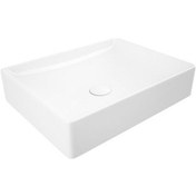 Resim Lucco Square 50 CM Tezgah Üstü Dikdörtgen Lavabo Beyaz 