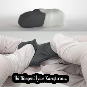 Resim Badem10 Güçlü Epoksi Macunu Yapıştırıcı Hamur Metal Plastik Seramik Çelik Yapıştırıcı Doldurur Boyanabilir 