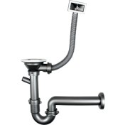 Resim Bakımay 3,5" Çöpmak Geniş Ağızlı Lavabo Sifonu Taşmalı - Füme 