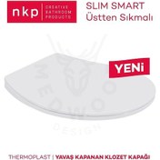 Resim NKP Slim Smart Thermoplast Yavaş Kapanan Klozet Kapağı NKP0302 