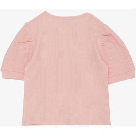 Resim Breeze Kız Çocuk Crop Tişört Göbek Dekolte Detaylı 8-14 Yaş, Pembe-pembe Pembe 