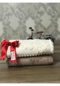 Resim Özdilek 2Li Banyo Ayak Havlusu 1 Krem 1 Bej Pamuk Winter Çok Renkli 