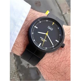Resim Q&Q erkek Su Geçirmez Plastik Kordon Kol Saati 