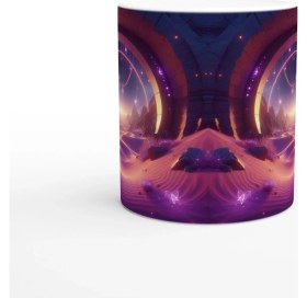 Resim Yay Burcu Baskılı Kahve Kupası - Elementsel Doğa Krallığı Temalı Vs3 