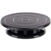 Resim Xuweiwei 11 İnç Dönen Siyah Seramik Döner Tabela: Hafif Taşınabilir El İşi Sergi Standı 