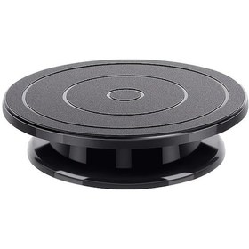 Resim Xuweiwei 11 İnç Dönen Siyah Seramik Döner Tabela: Hafif Taşınabilir El İşi Sergi Standı 