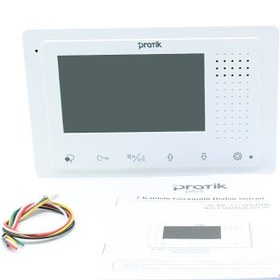 Resim Pratikkart Pratikplus 2k-400 4,3" Renkli Görüntülü Diafon Daire Monitörü 