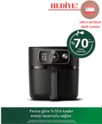 Resim Philips Yeni Xxl 8,3l Geniş Hacimli 22'in1 Uzaktan Bağlantılı Premium Airfryer - Luciole Lambader Hediye! 