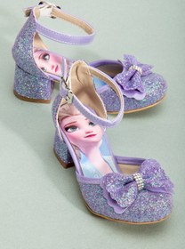 Resim SGF KIDS MOR ÇOCUK KARAKTERLİ TOPUKLU ABİYE AYAKABI 