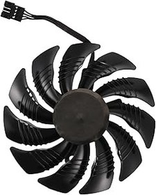Resim Nsssunnre Grafik Kartı Fanı 88 mm GPU Soğutucu REDEON AORUS RX580 / 570 GV-RX570 AORUS GV-RX580AORUS için (1 Saat Yönünün Yönü) 
