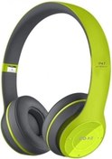 Resim Favors Wireless Bluetooth Kulaklık Universal Kulaküstü Sport Müzik Kulaklığı Katlanabilir Portatif Yeşil 