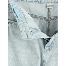 Resim LC Waikiki Lcw Kids Mavi Wideleg Yırtık Detaylı Kız Çocuk Jean Pantolon 