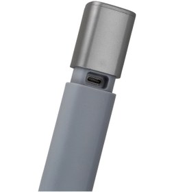 Resim Usb Şarjlı El Feneri 800 Lümen Kamp Lambası Yan Led Özellikli Klipsli Gri 