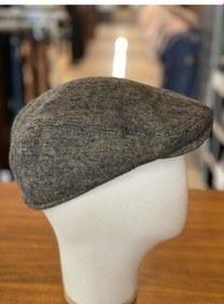 Resim Hamze İngiliz London Model Balıksırtı Desen Kaşe Kumaş Kasket Şapka Kahverengi 