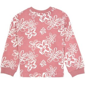 Resim U.S. Polo Assn. Kız Çocuk Orkide Çiçek Desenli Bisiklet Yaka Sweatshirt 50317957-VR221 