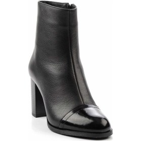 Resim Siyah Siyah Leather Kadın Bot & Bootie K02208021503 Siyah Siyah 