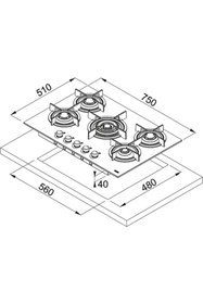 Resim Franke Ankastre Set (Fpj 915 Bk A Davlumbaz - Fhcr 755 Bk Ocak - Fmy 98 Bk Fırın) 