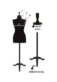 Resim Döküm Ayaklı 46 Beden Sünger İğne Batabilen Terzi Prova Mankeni S 