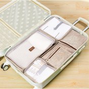 Resim indirimhareketi Hastane Çıkışı 6 Parça Bavul Valiz Düzenleyici Organizer Derili Keçe Kahve 