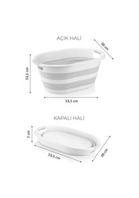 Resim Katlanabilir Silikon Akordiyon Çamaşır Sepeti 27 L Diğer 
