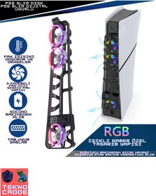 Resim beboncool Tp5-3538s Ps5 Slim Disk/ps5 Slim Dijital/ps5 Pro Uyumlu Rgb Arka Soğutucu Fan 