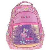Resim Kaukko Kids&Love Aynalı Simli Flamin Sırt Çantası 
