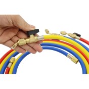 Resim Galaxxy Küresel Vanalı 1,6 M Soğutucu A/c Şarj Hortumları Hvac 1/4 Inç Sae R134A R12 Soğutucu Ekleme ve Klima Için Uygundur (Yurt Dışından) 