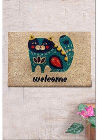 Resim Co Co Prani 40x60 cm Doğal Ko ko Kıl paspas,Hindistan Naturel Kapı Önü Paspası 